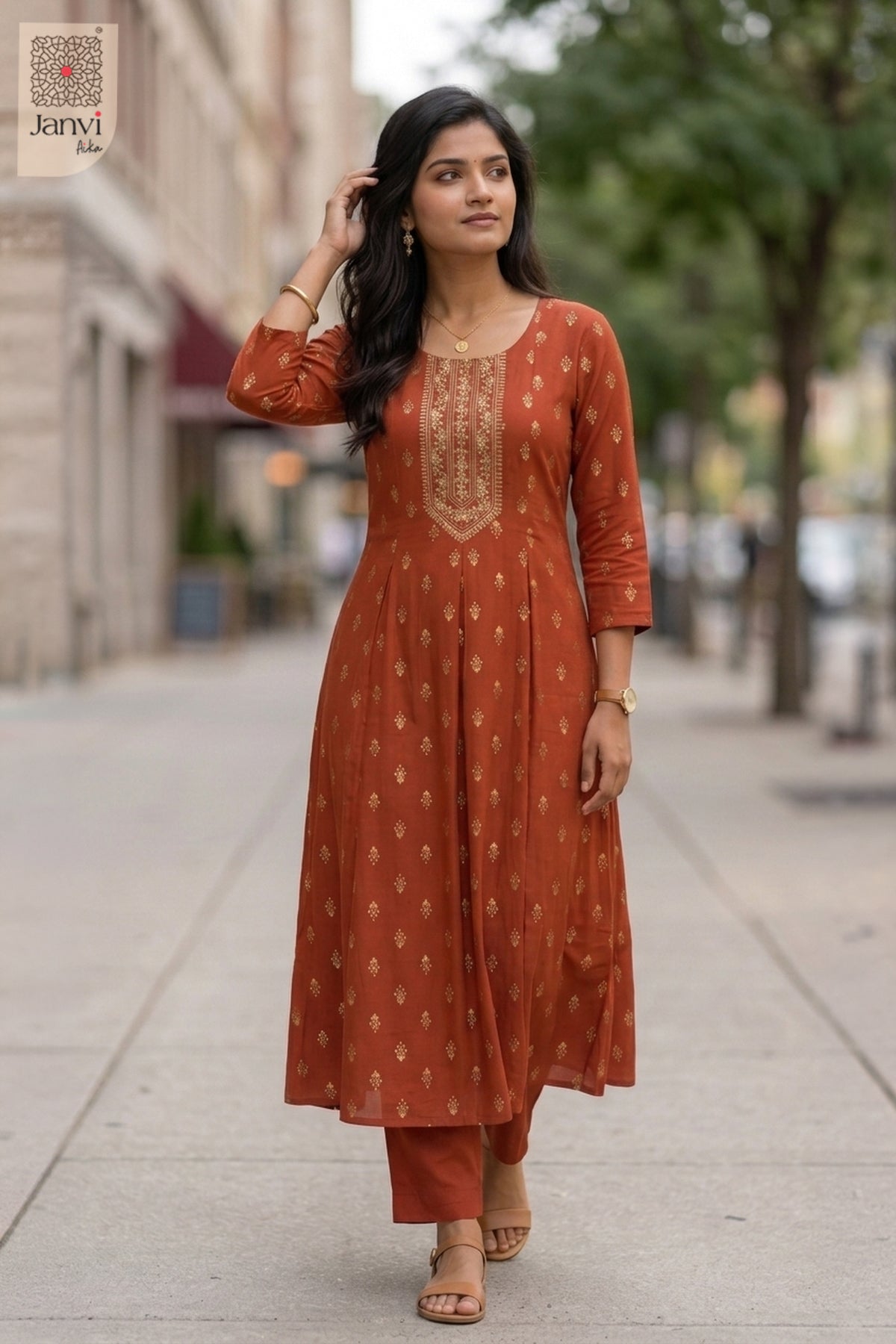 Copper Bloom Top