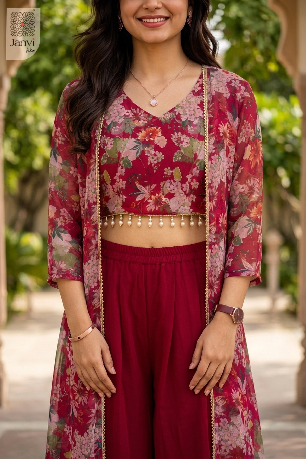 Crimson Garden Co-Ord Set