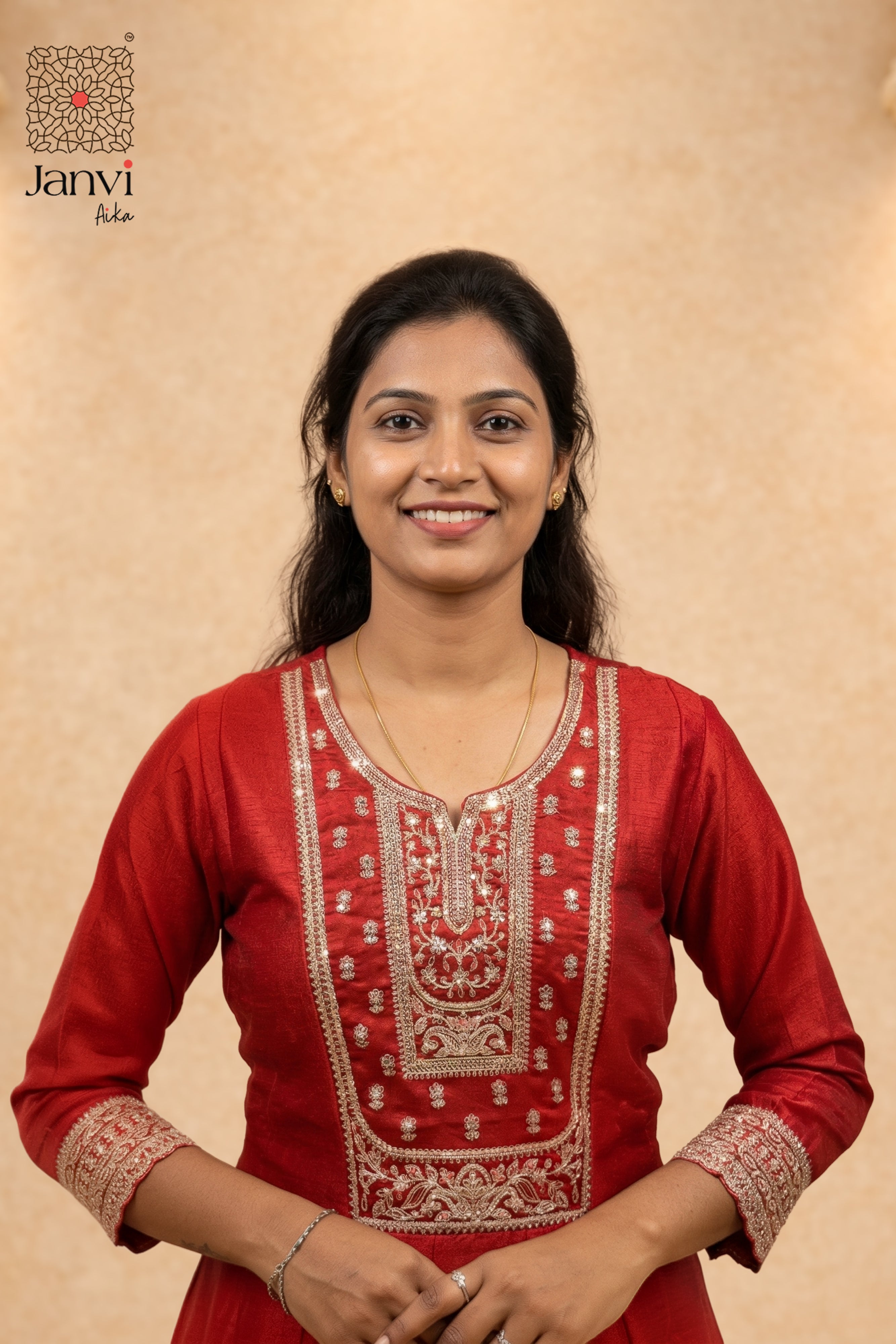 Crimson Naaz Anarkali Dress