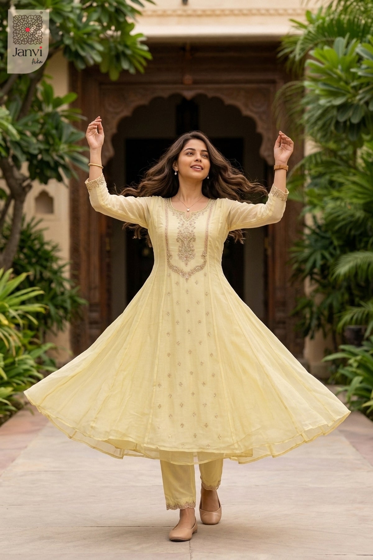 Daffodil Dream Anarkali Dress