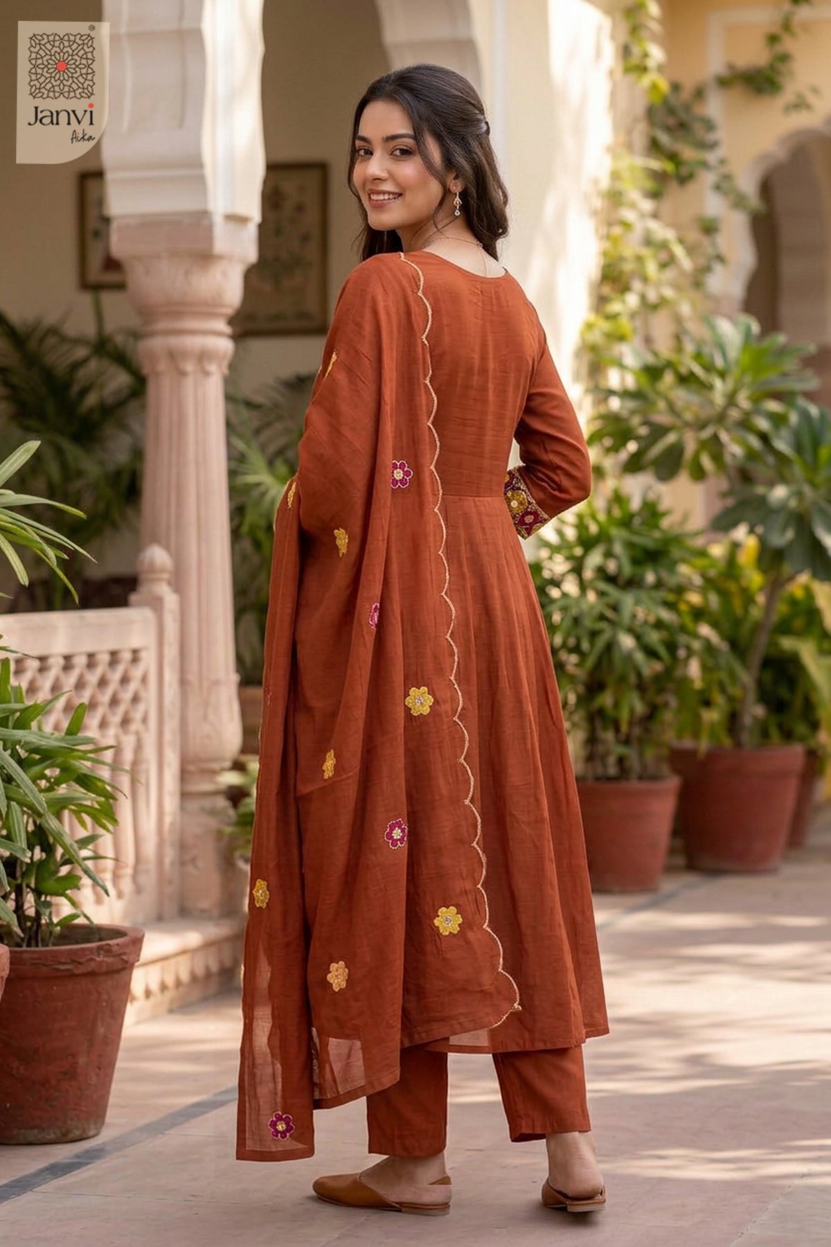 Ember Bloomscatter Floral Round Neck
