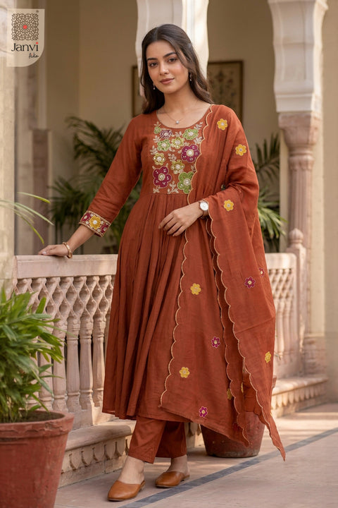 Ember Bloomscatter Floral Round Neck