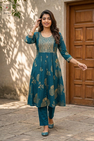 Front full view of Gilded Azure showcasing style for women's party dresses online shopping.