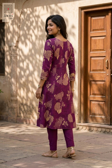 Back view showing neckline styling of Grape Leaf Glam for beautiful party dresses for ladies.