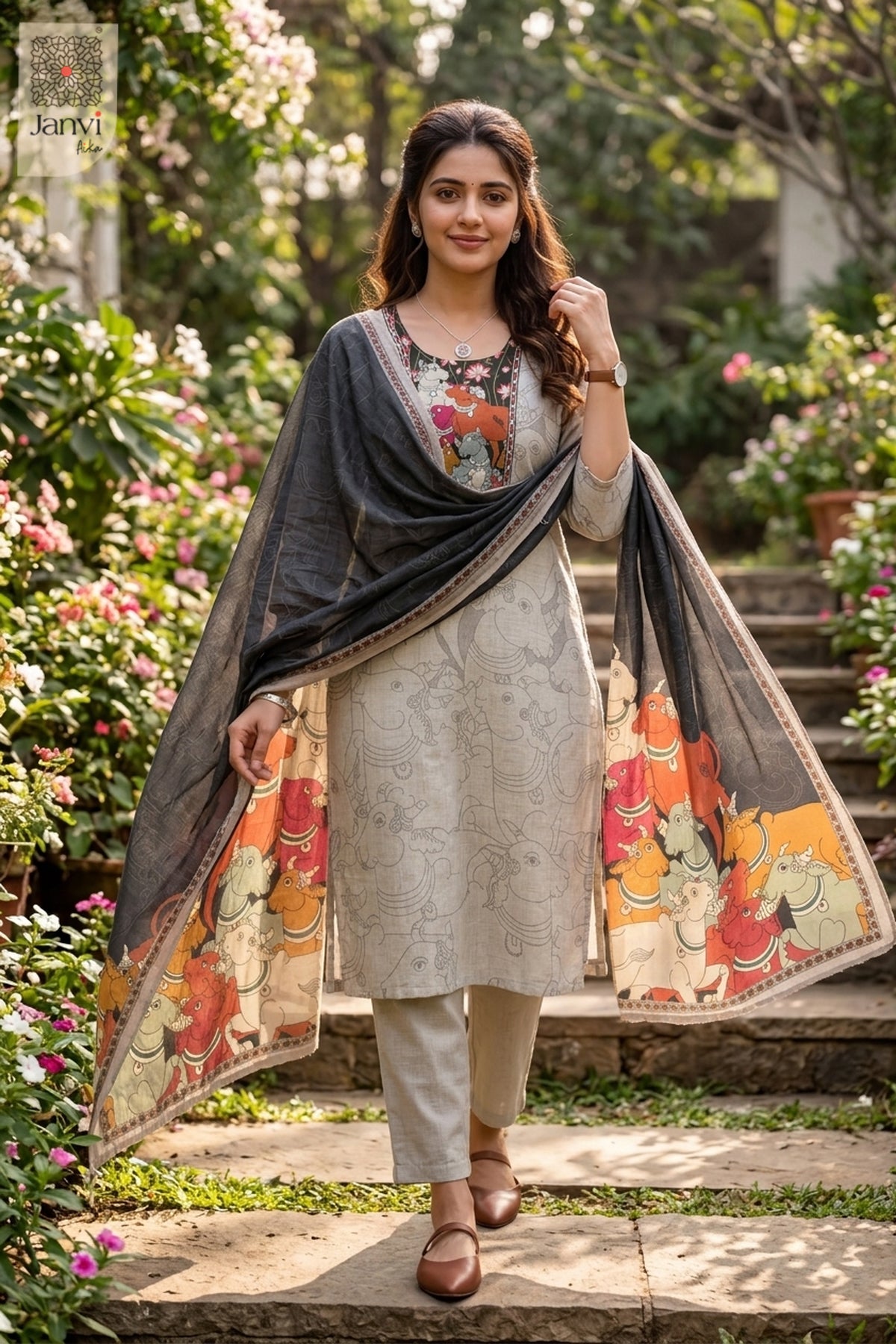 Gokulam Kalamkari Set