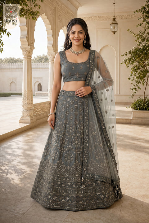 Side profile view of Grey Mirage showcasing design for online clothes shopping websites.