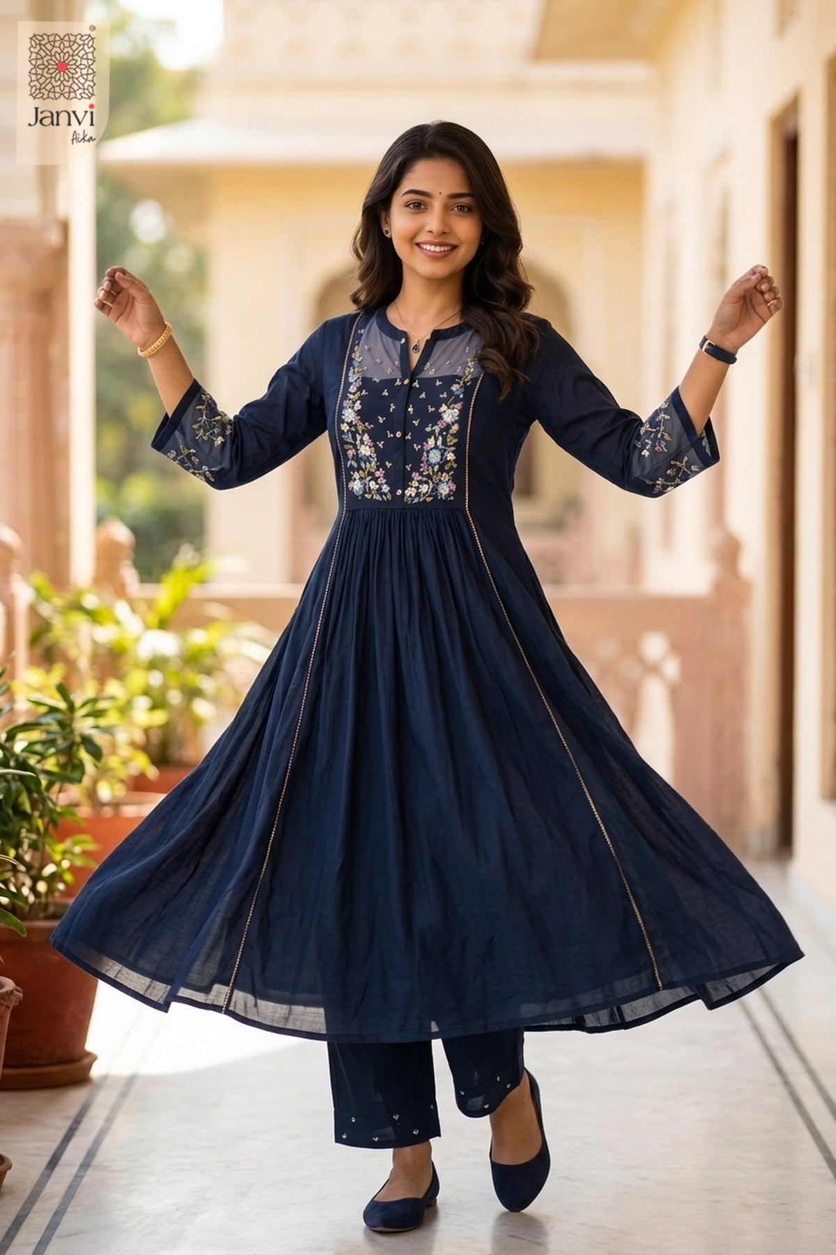 Indraneela Anarkali Dress