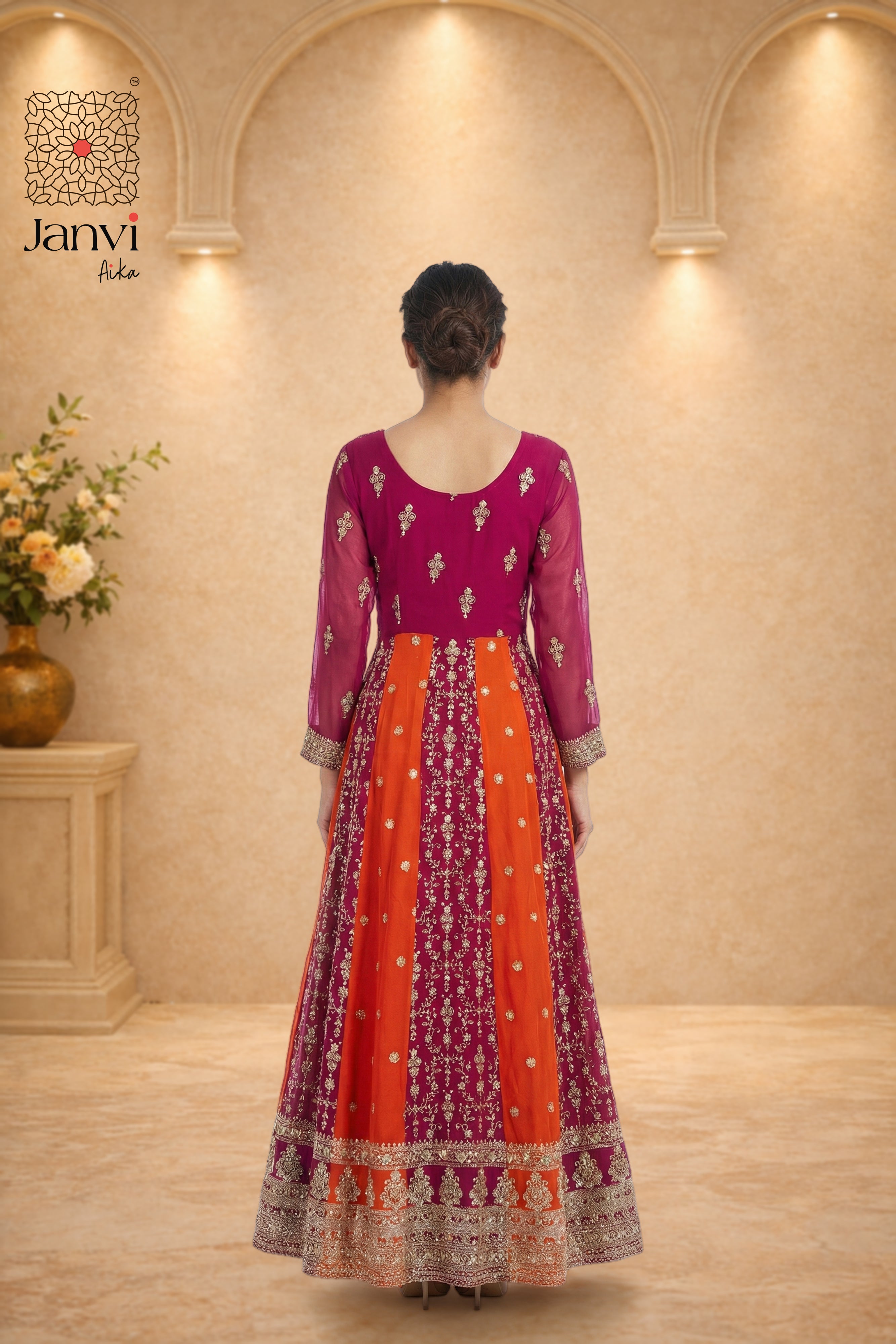 Kesariya Saaz Anarkali Dress