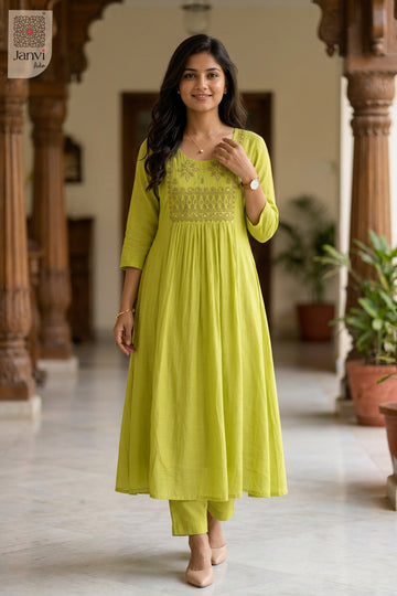 Front full view of Lime Regalia Top showcasing style for best online boutiques for dresses.