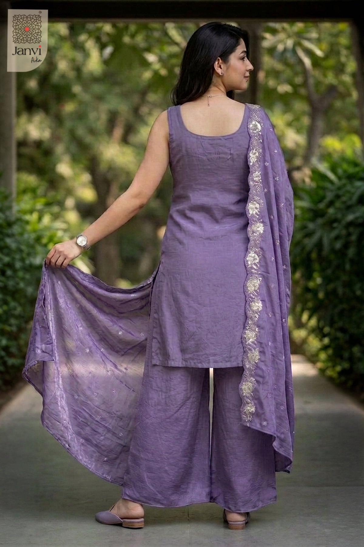 Lavender Dew Sharara Set