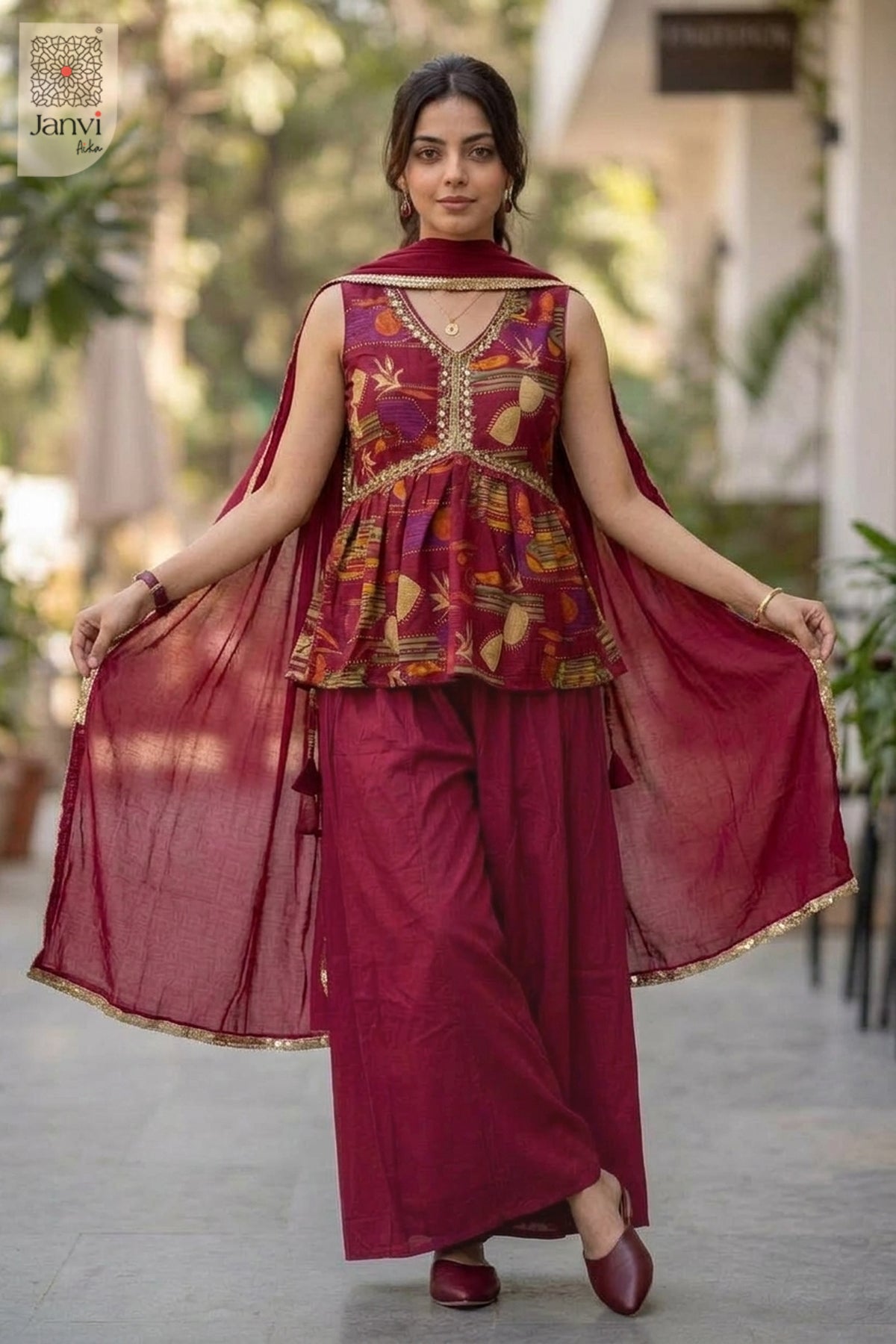 Leaf Fall Classy Sharara