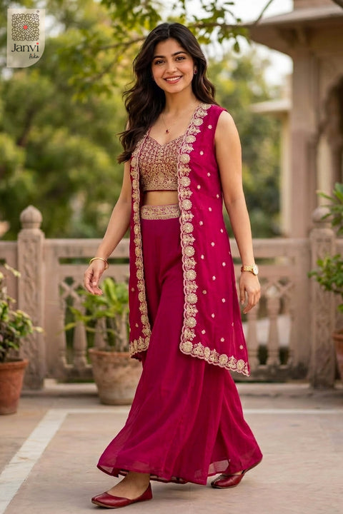 Magenta Majesty Sharara