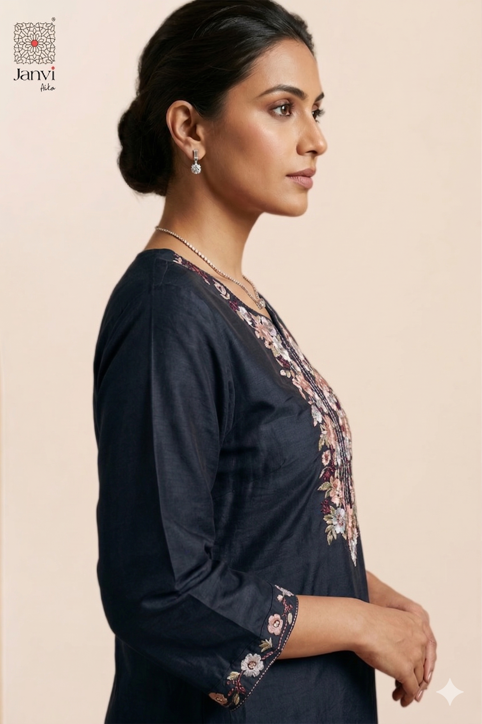 Midnight Floral Charm