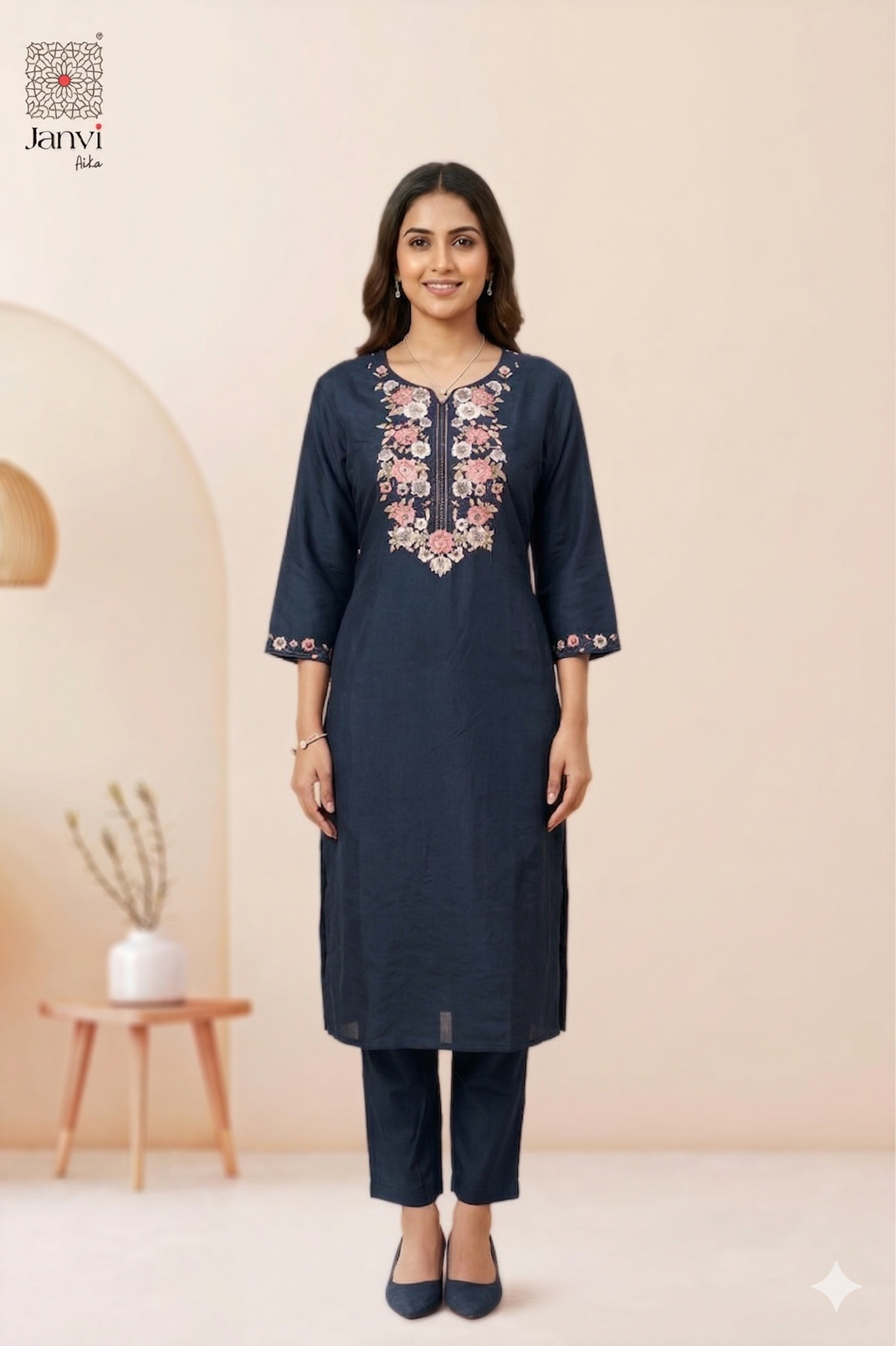 Midnight Floral Charm