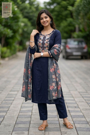 Back view showing neckline styling of Midnight Floral Charm for choli online shopping with price.
