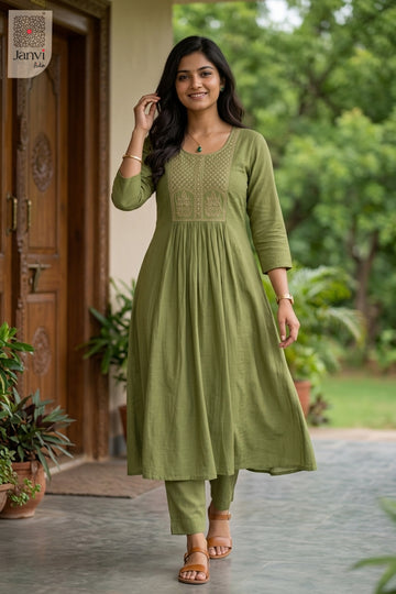 Side profile view of Mint Serena Top showcasing design for designer dress for women party wear.