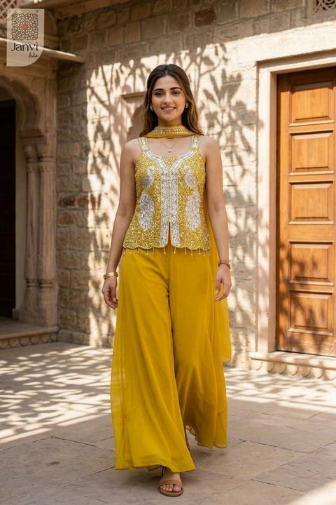 Marigold Muse Sharara Set