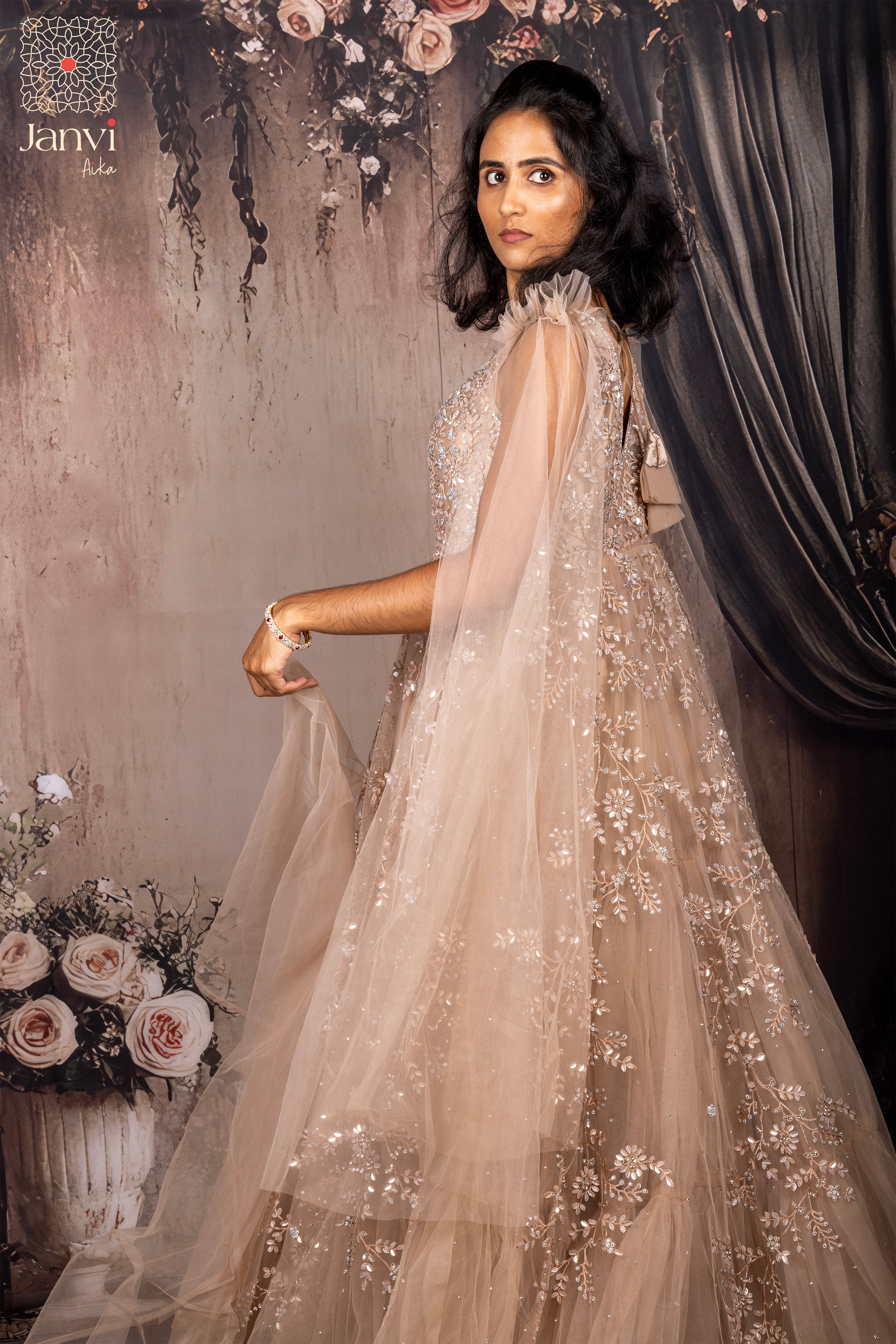 Nude Radiance Long Gown