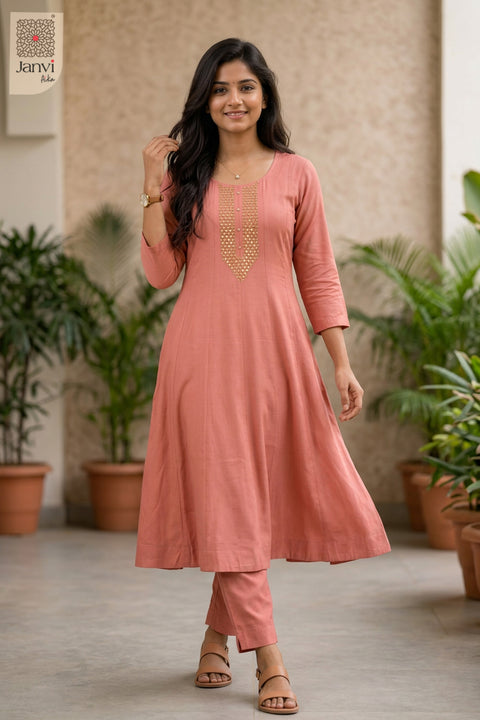 Peach Elegance Top