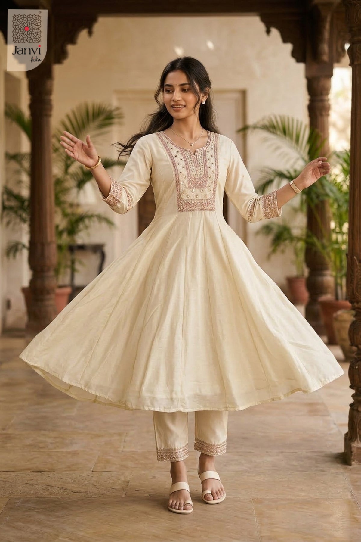 Pearl Auraya Anarkali Dress
