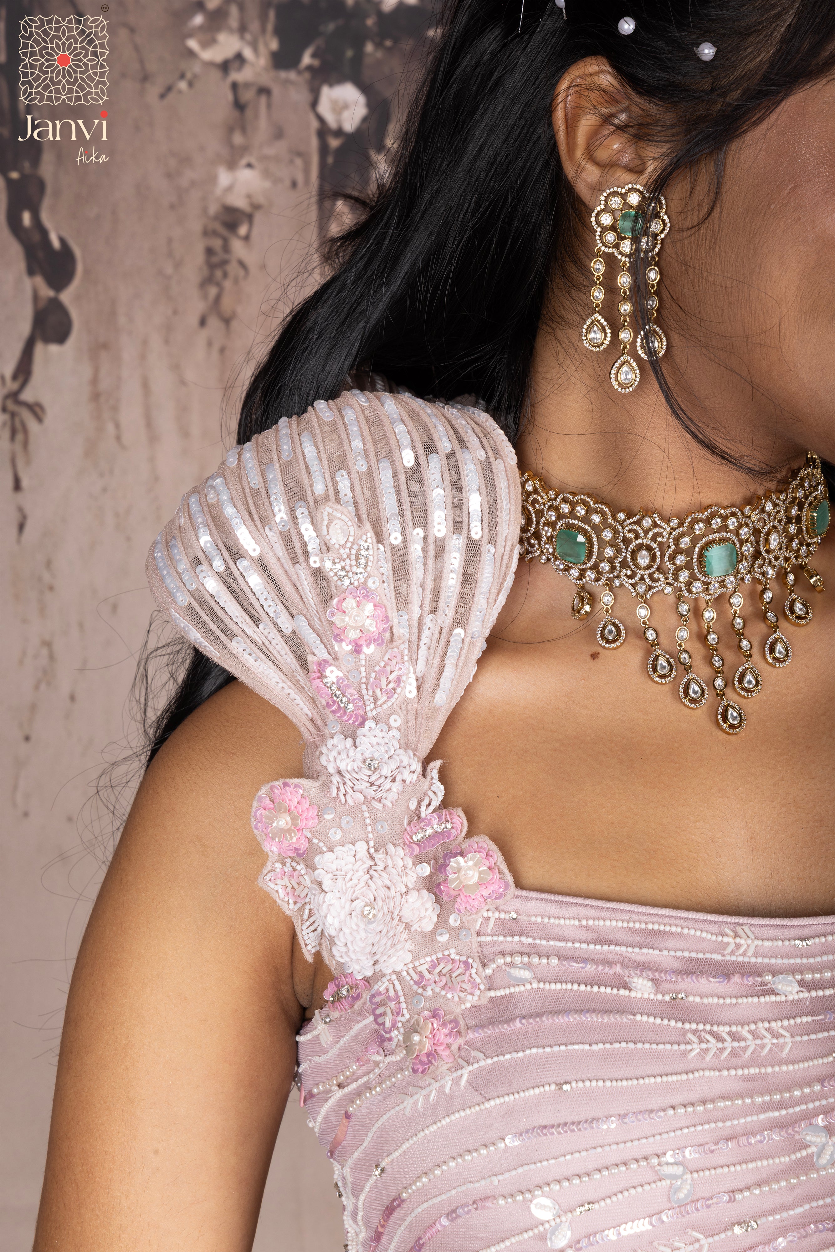 Pearl Blush Sirena Long Gown
