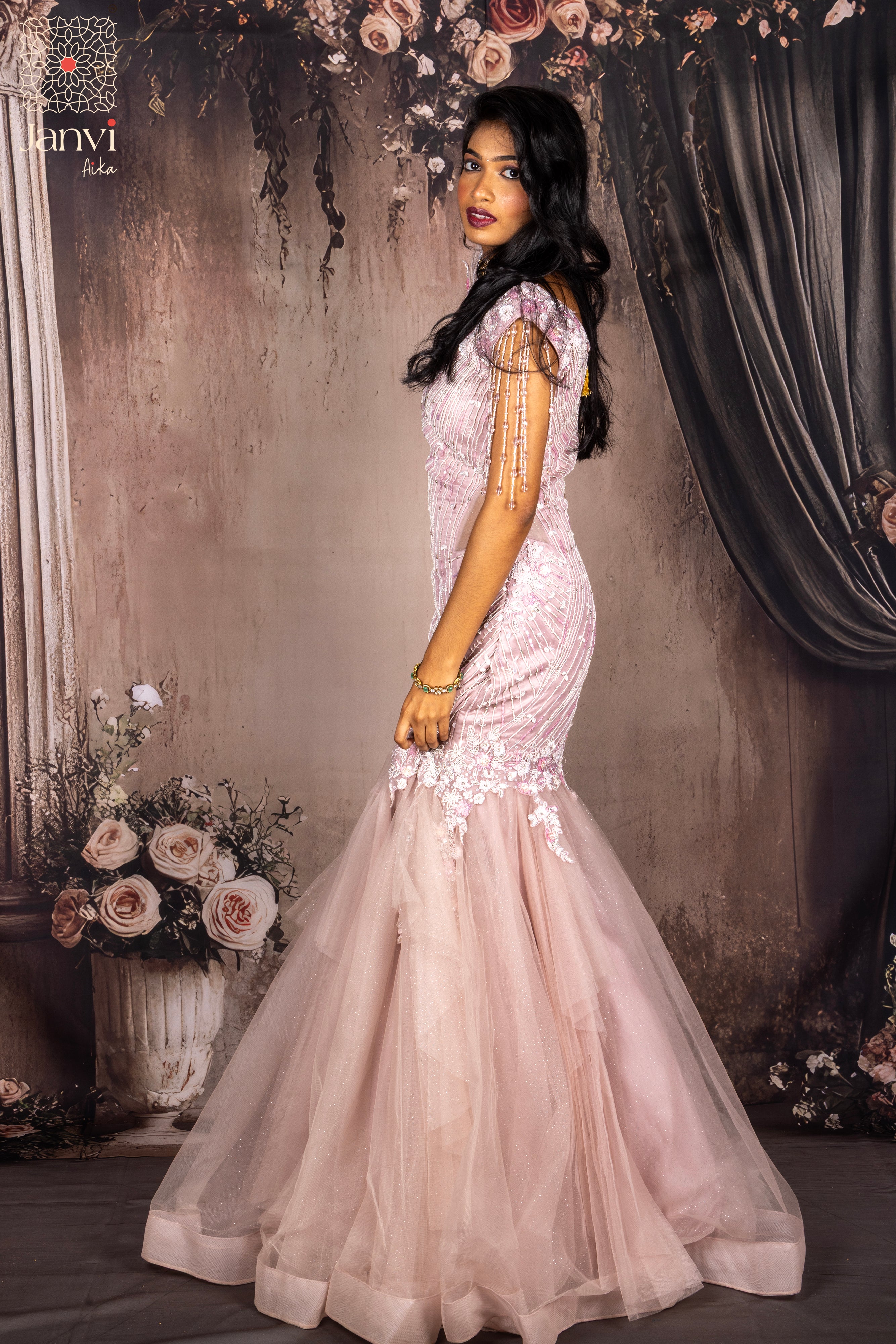 Pearl Blush Sirena Long Gown