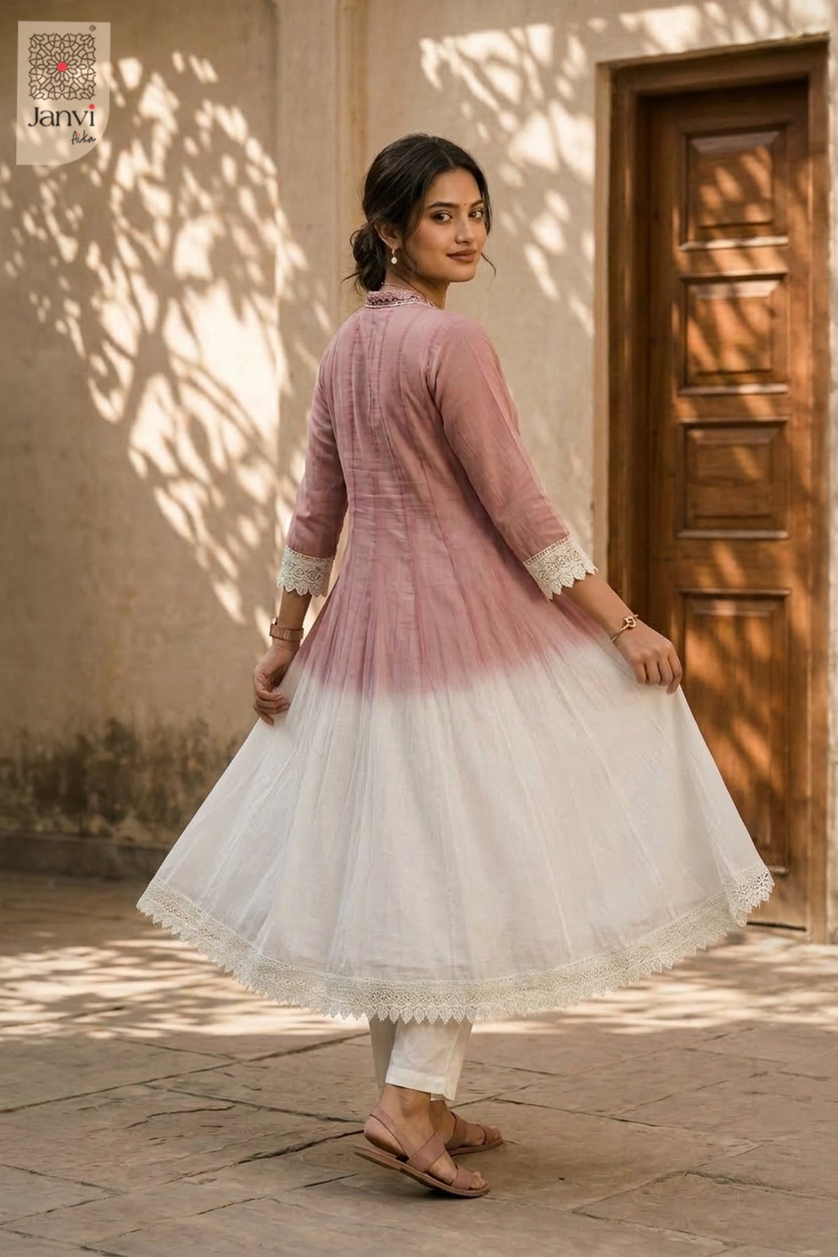 Petal Mist Anarkali Dress