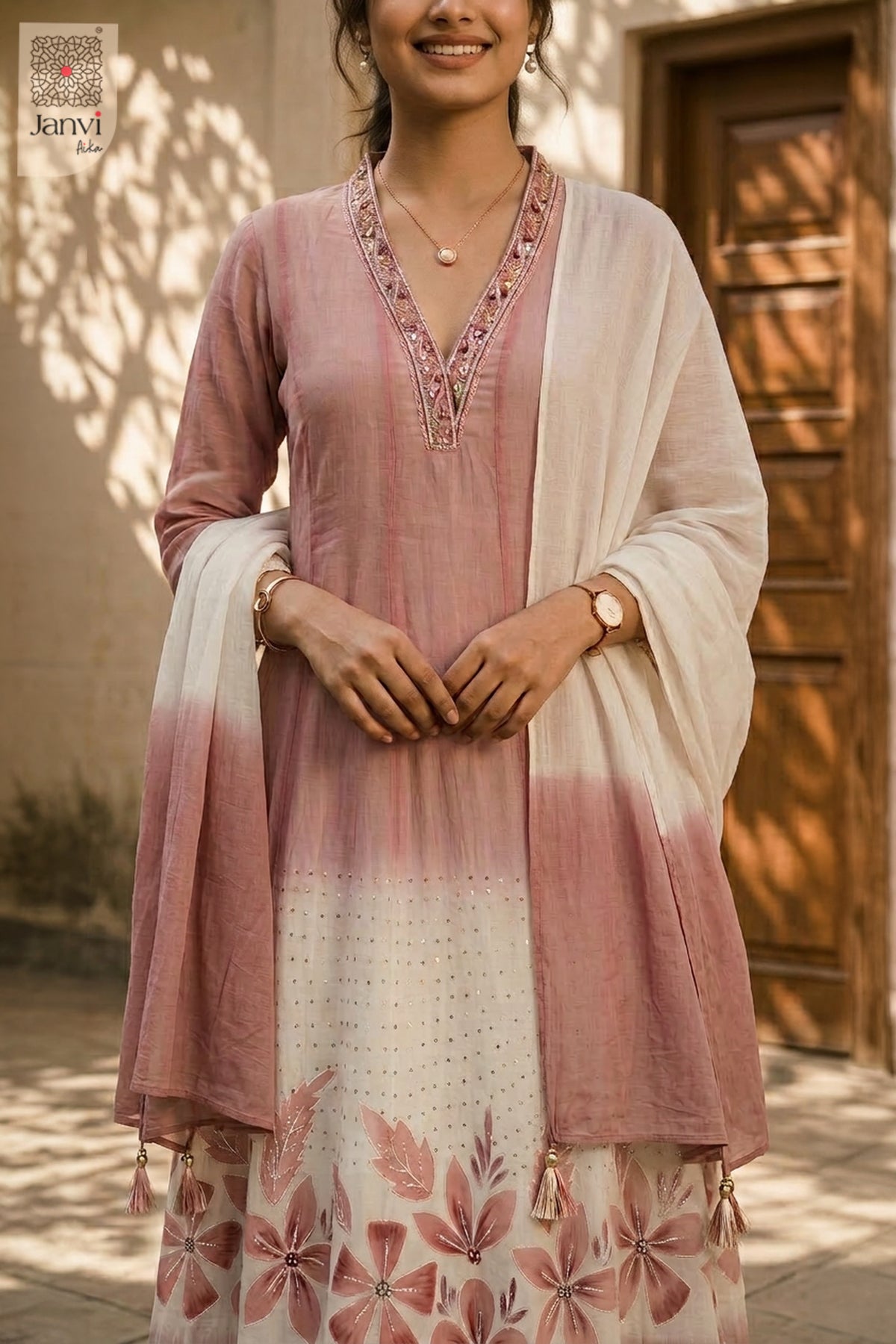 Petal Mist Anarkali Dress