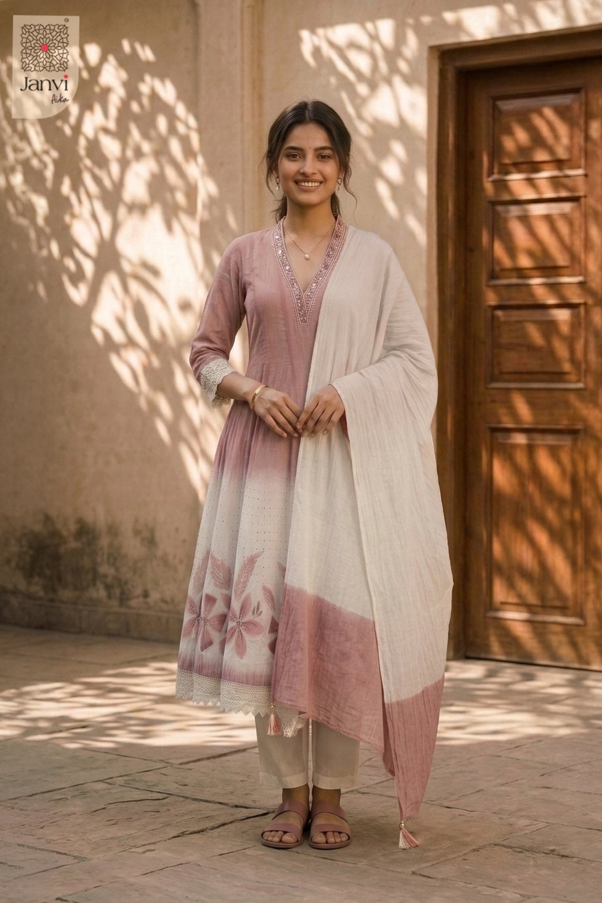 Petal Mist Anarkali Dress