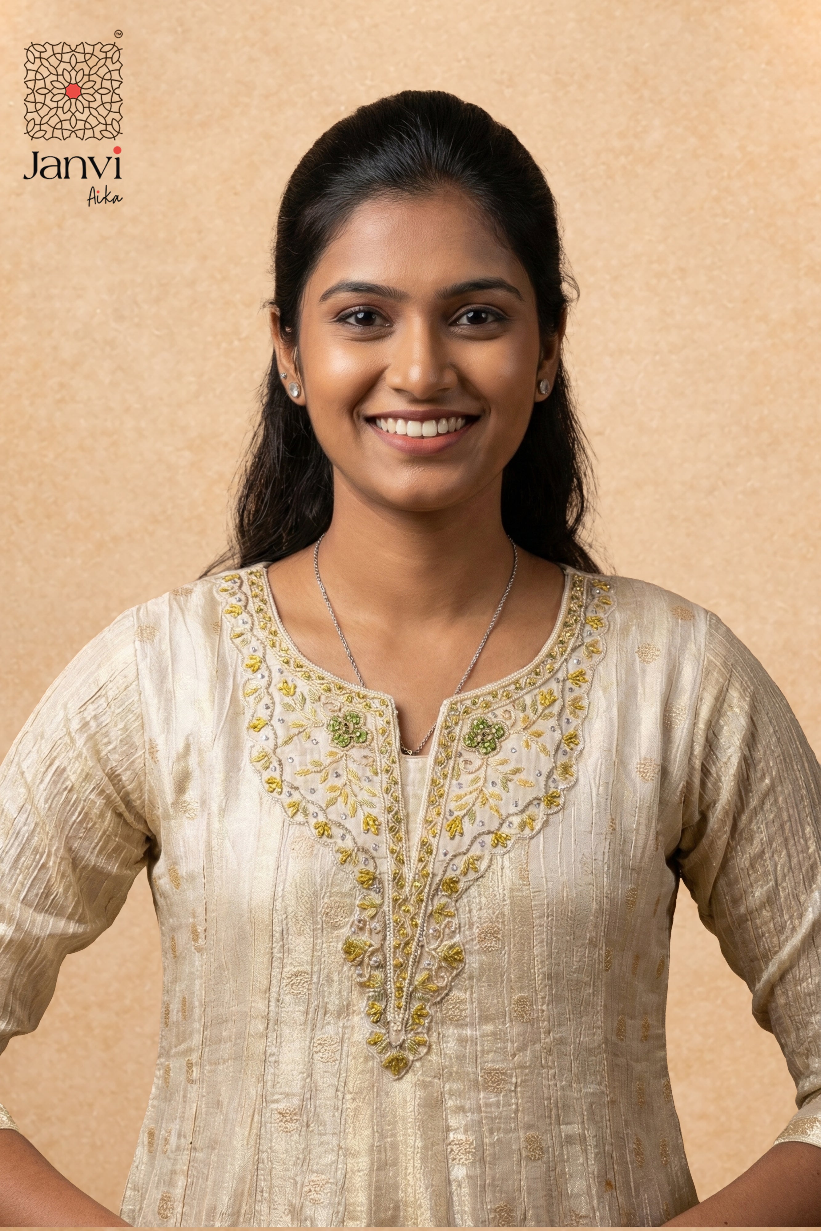 Pista Swirl Anarkali Dress