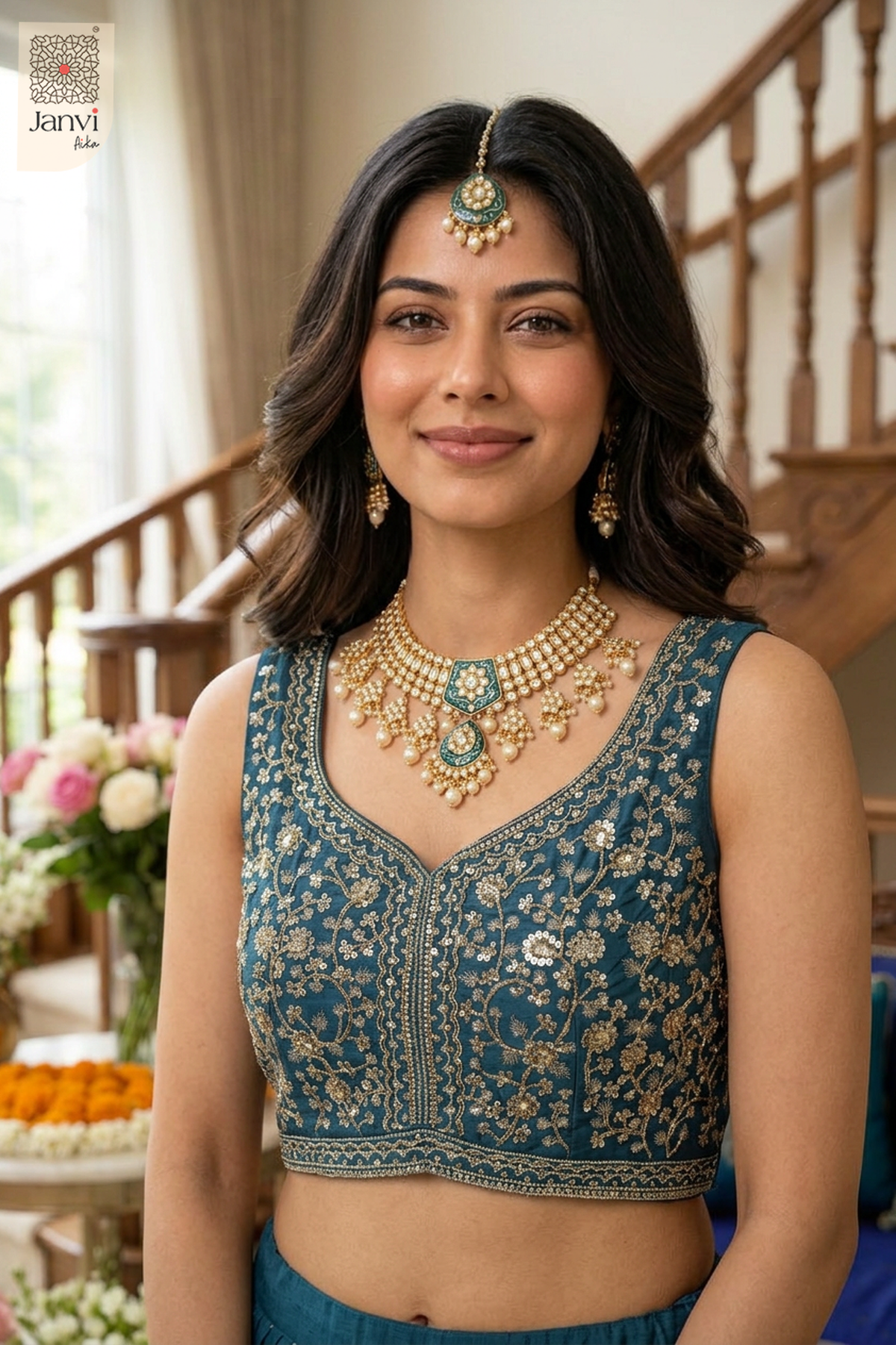 Peacock Pearl Festive Wear