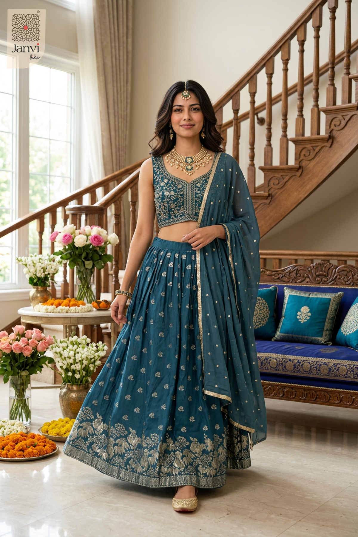 Peacock Pearl Festive Wear