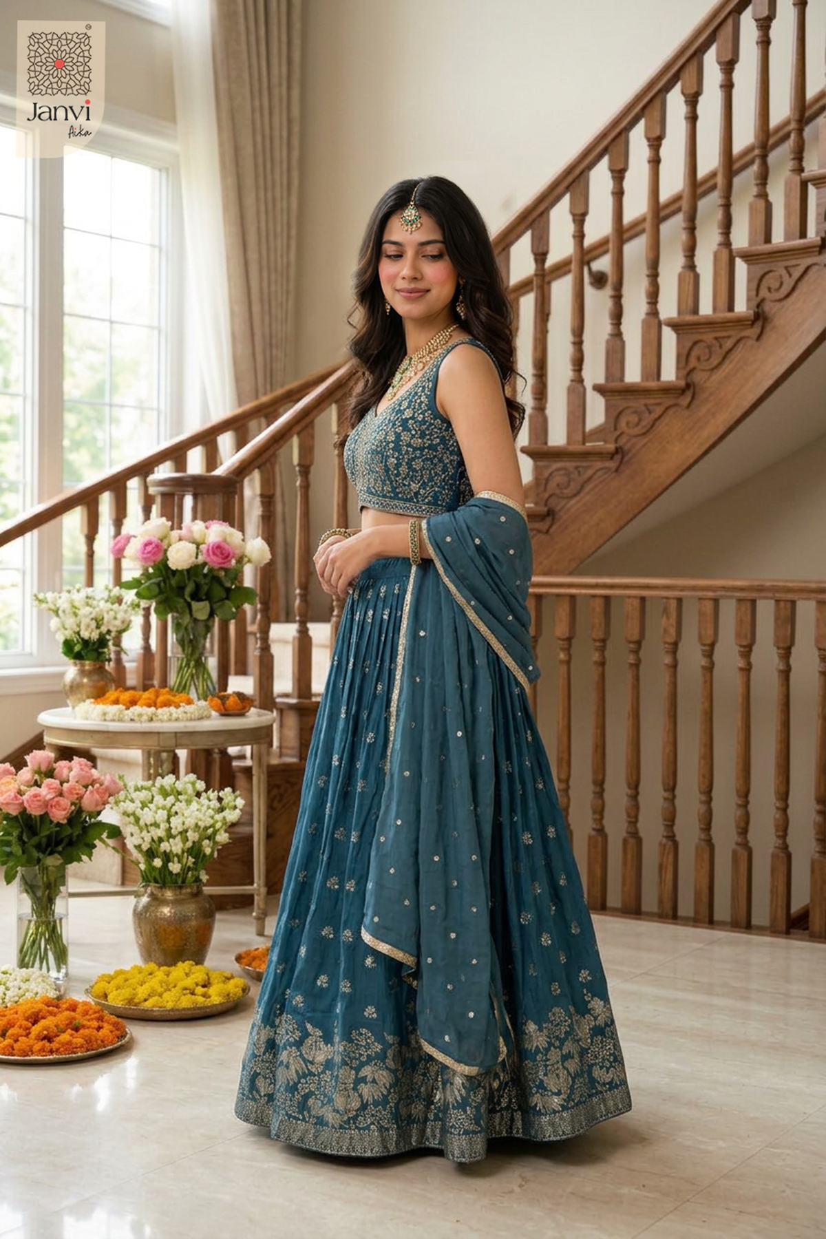 Peacock Pearl Festive Wear