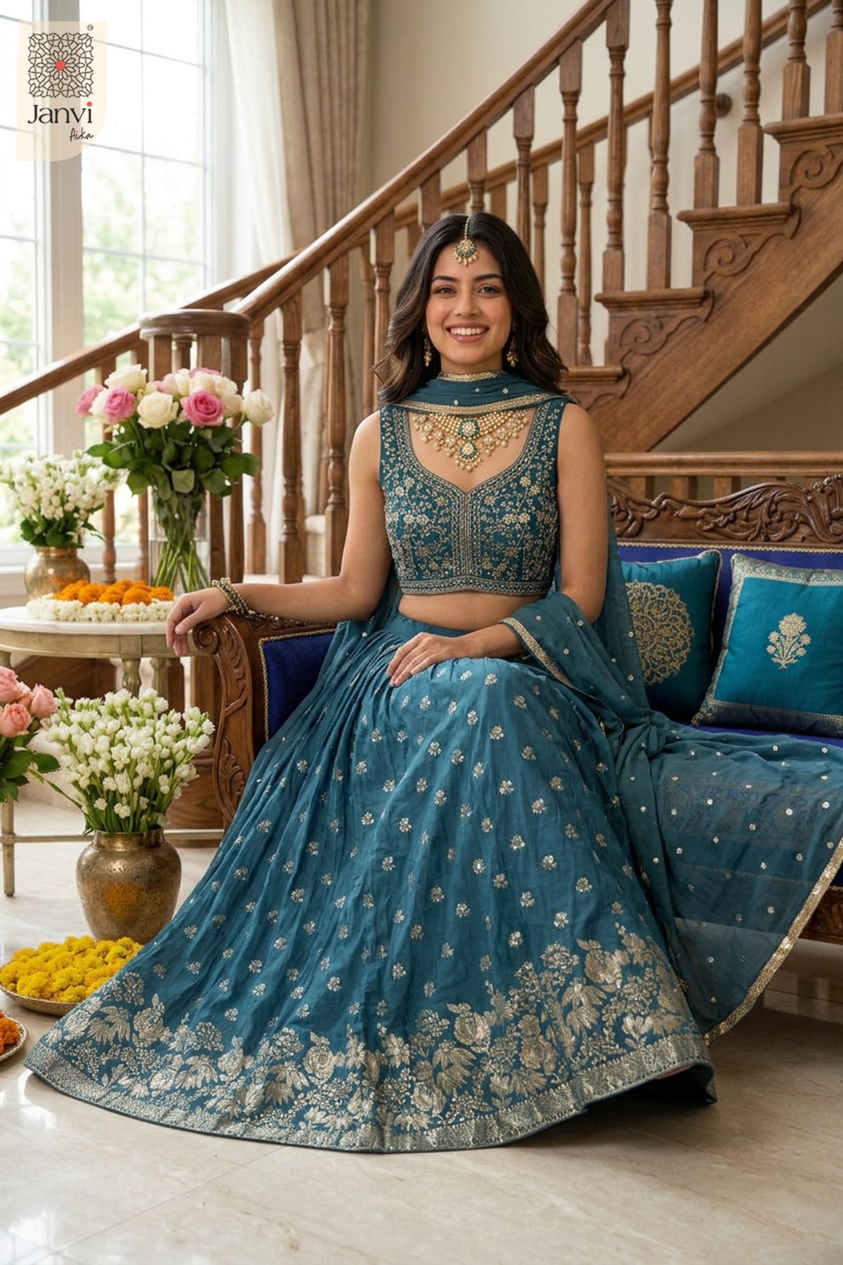 Peacock Pearl Festive Wear
