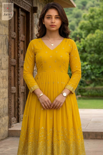 Back view showing neckline styling of Rajasi Haldi Bloom for black and white dresses for women.