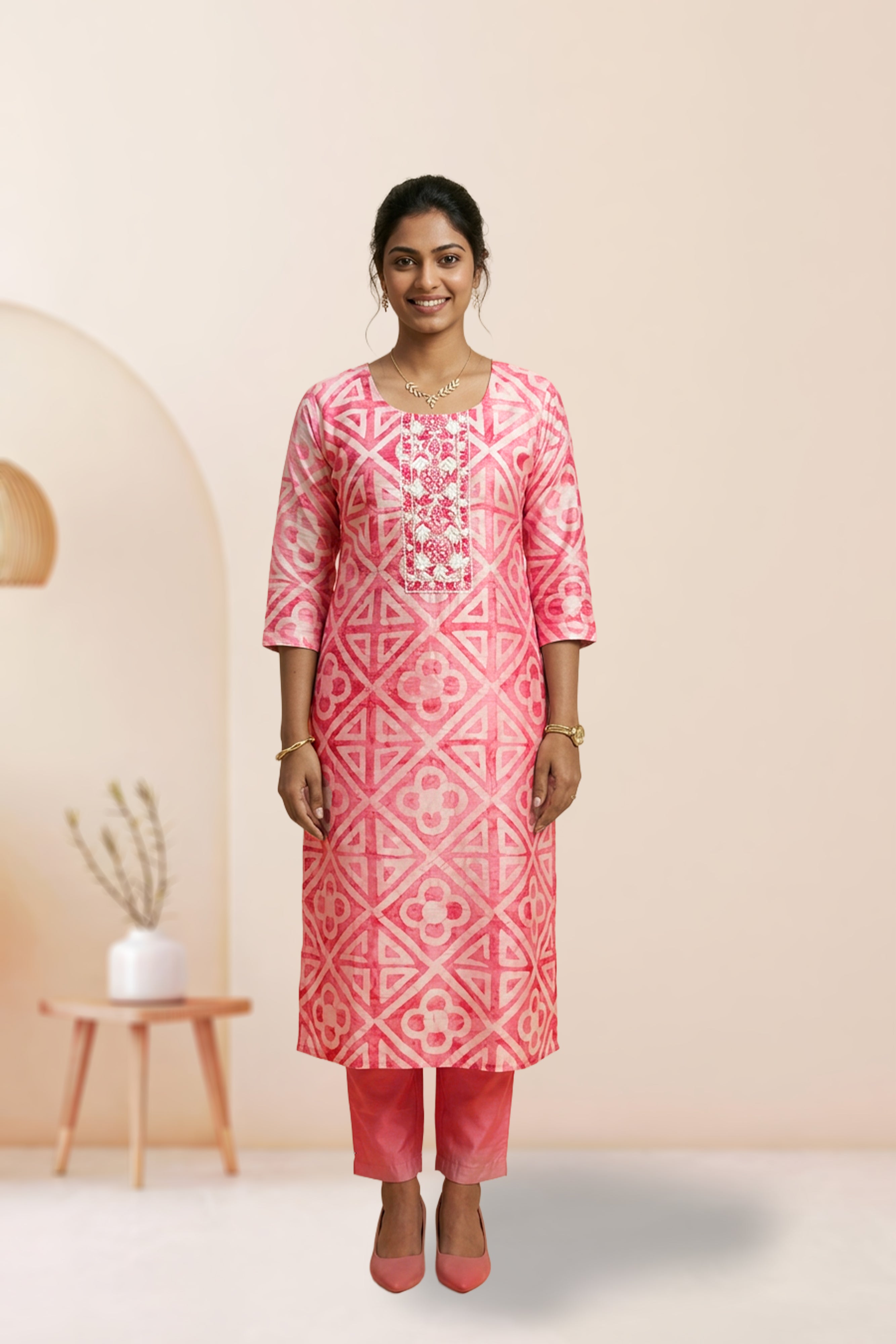 Rose Quartz Geometric