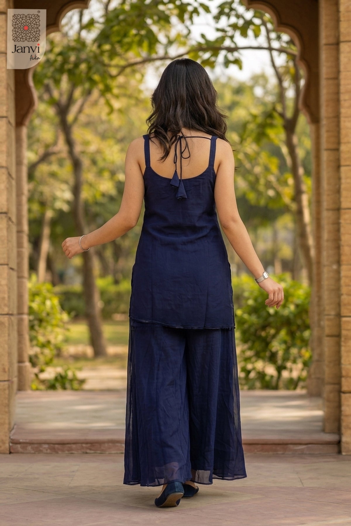 Royal Indigo Sharara