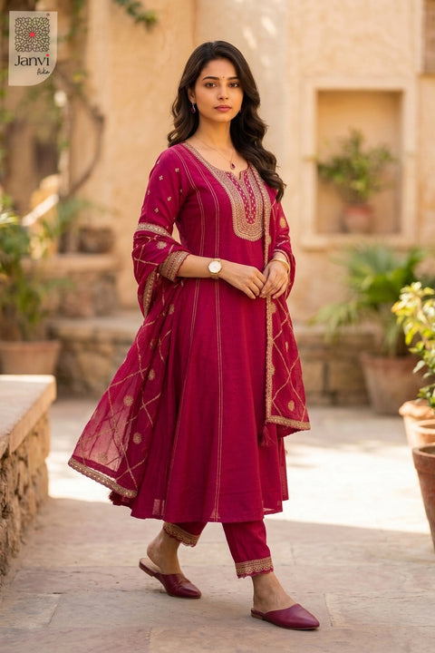Front full view of Royal Rani showcasing style for plus size formal wear for women.