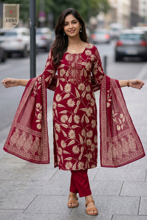 Ruby Floral Symphony