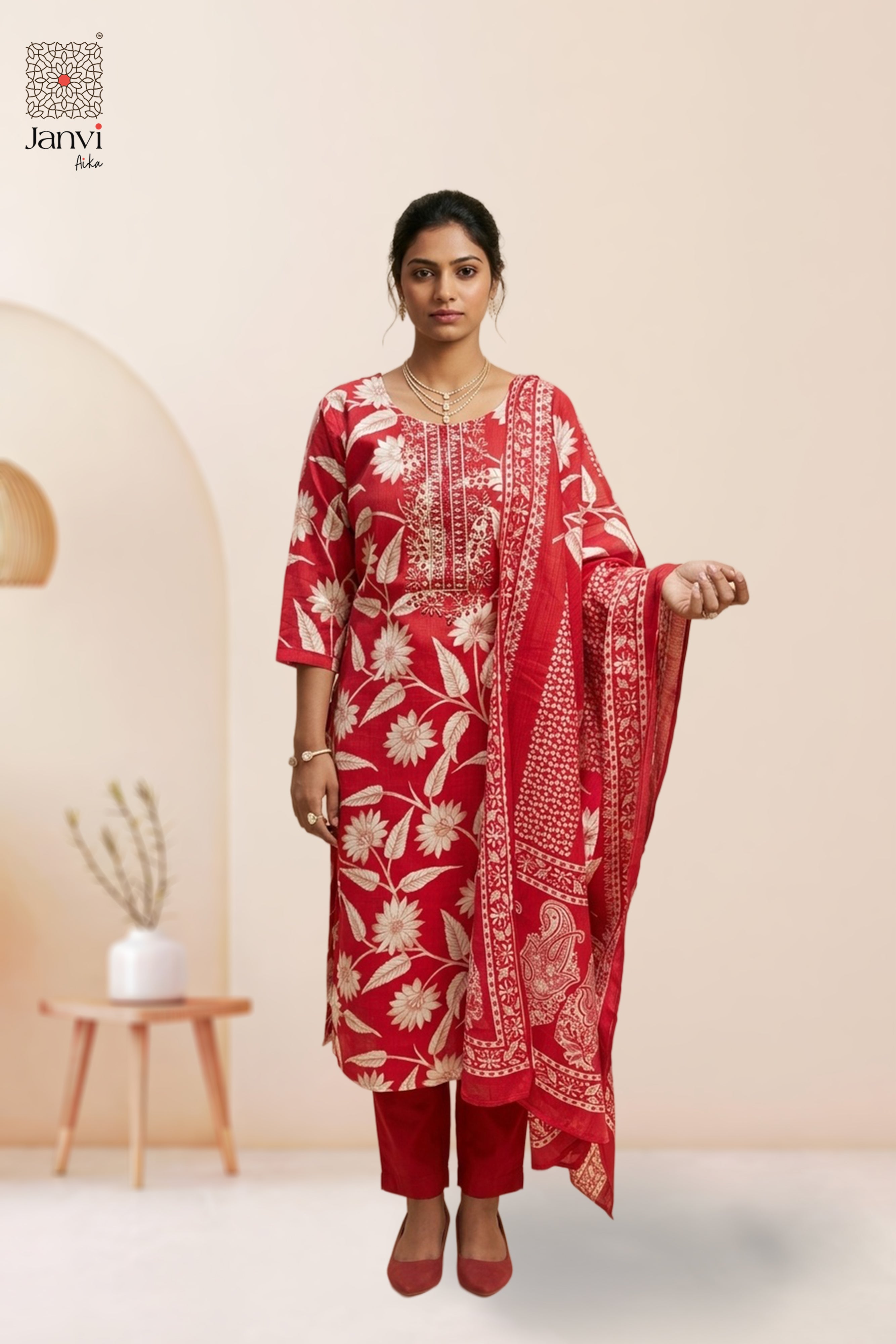 Ruby Floral Symphony