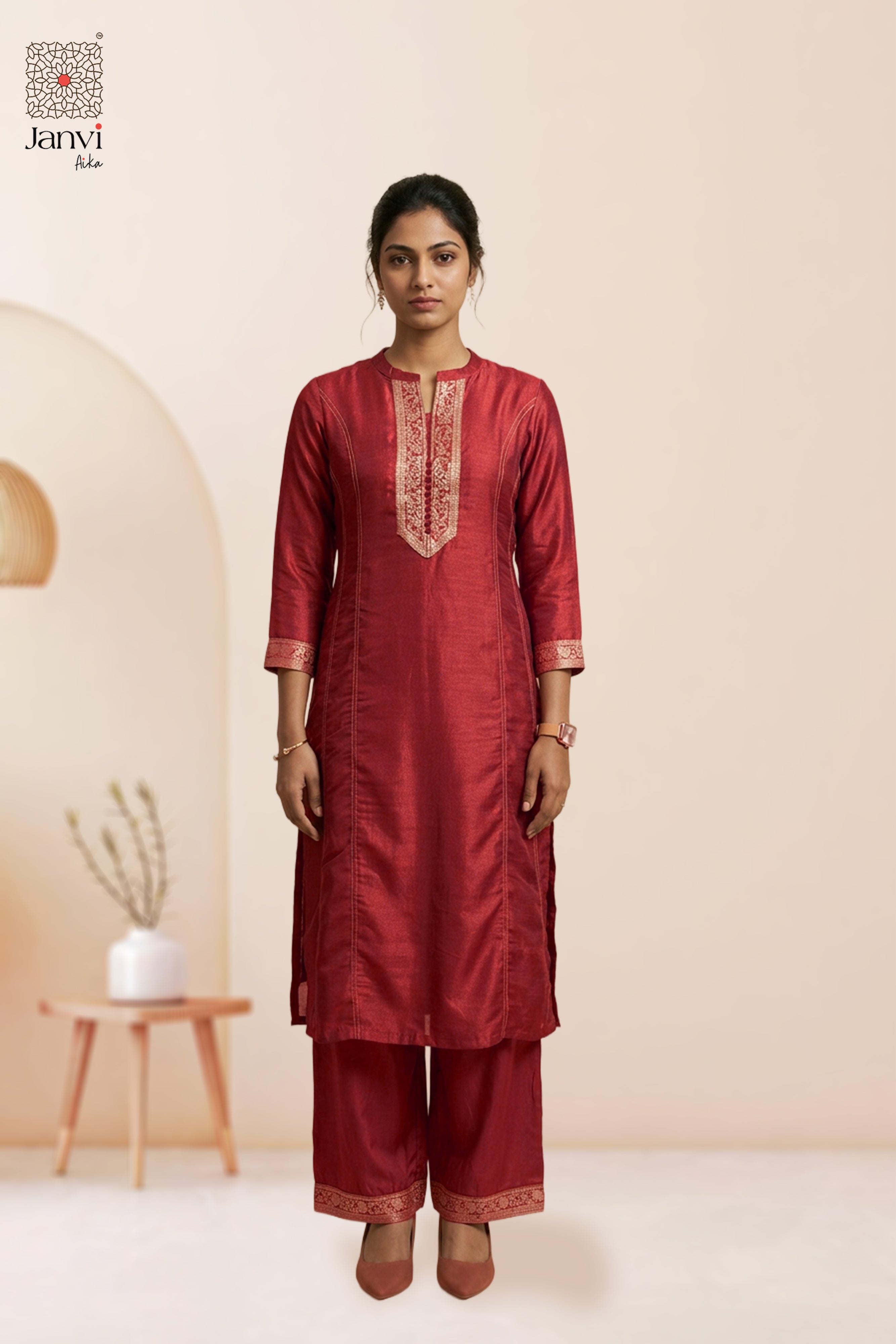 Rustic Gold Chudidhar Set