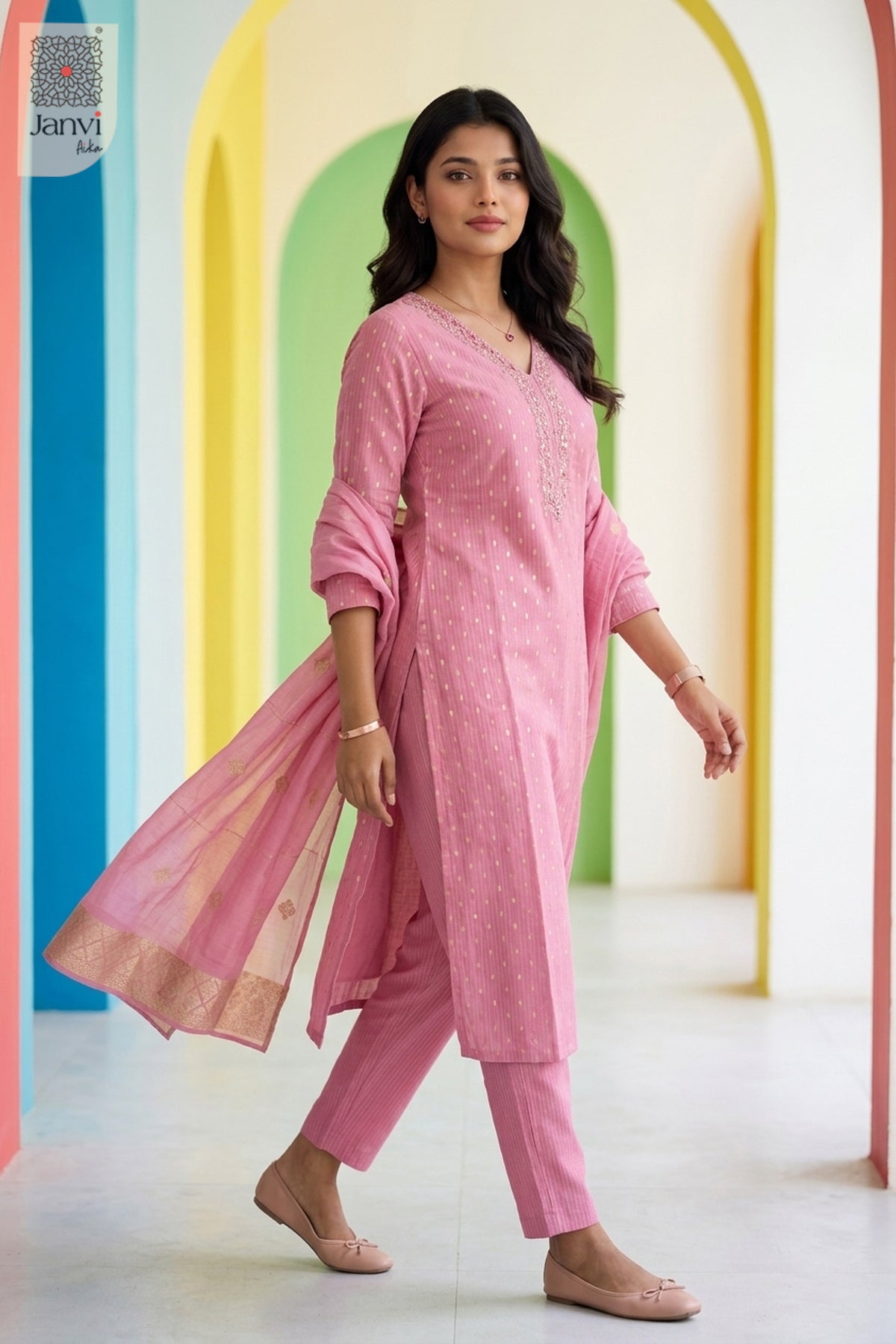 Rosewood Heritage Mirrorwork Kurta