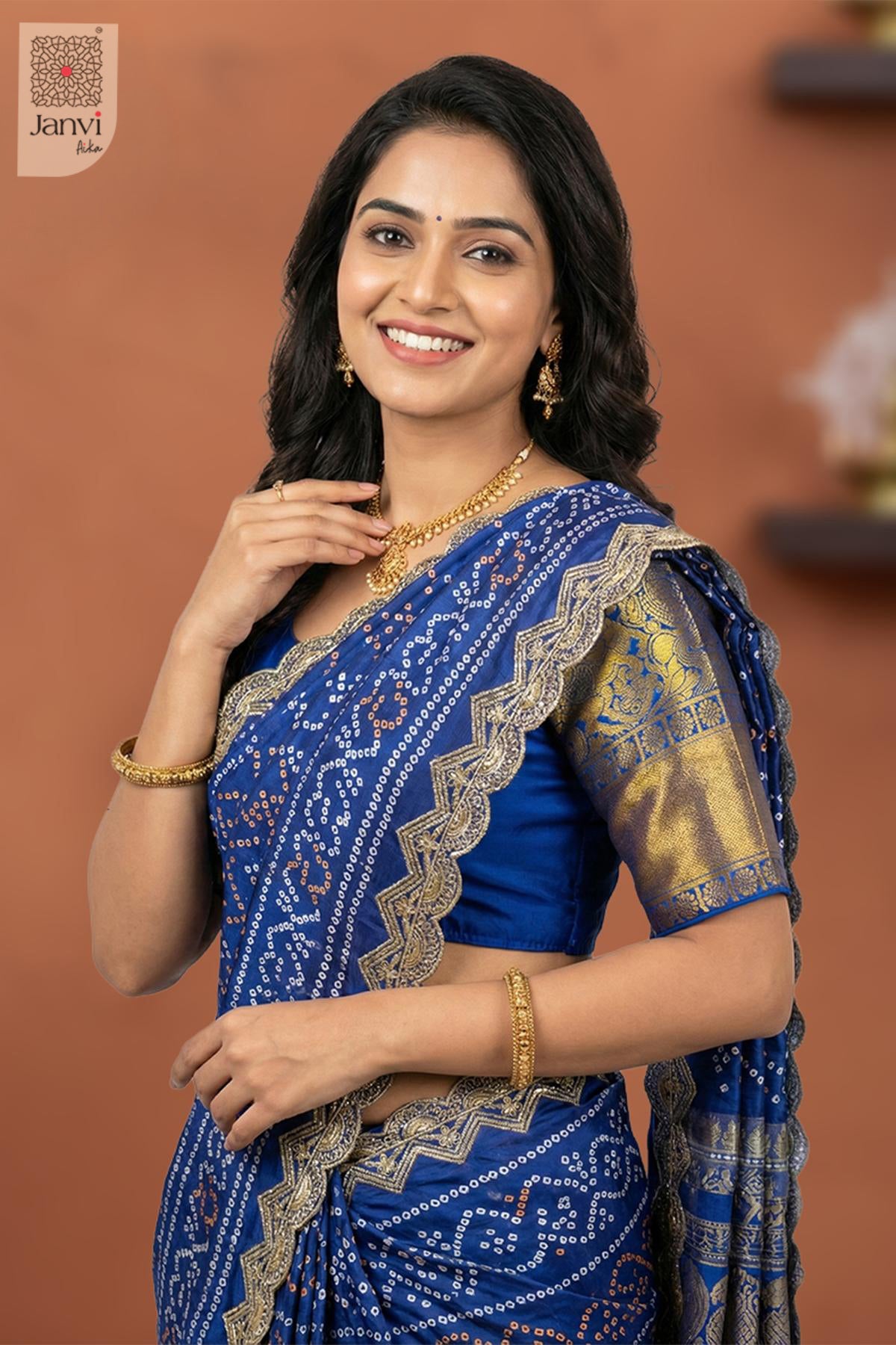 Royal Bloom Half Saree Lehenga Set