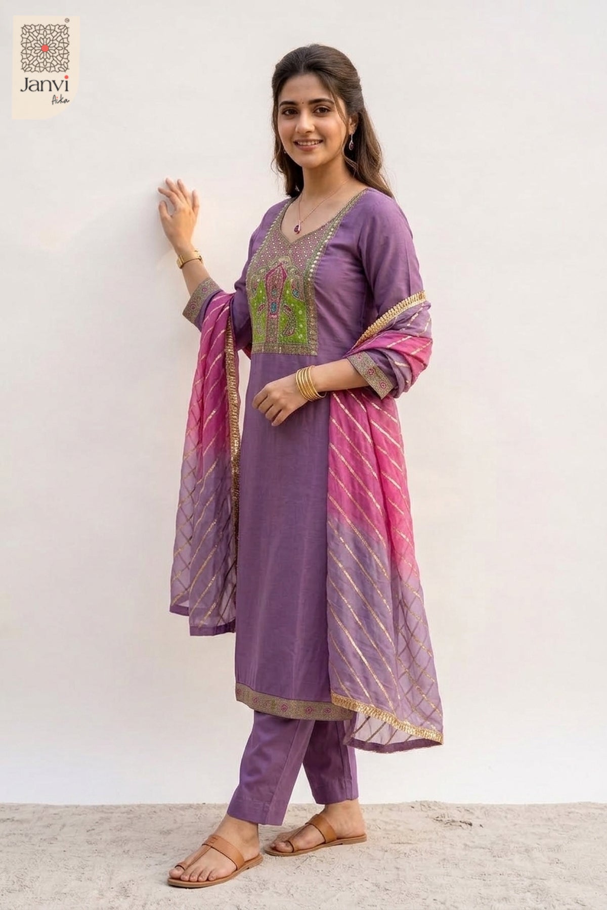Ruhani Peacock Heritage Kurta Set