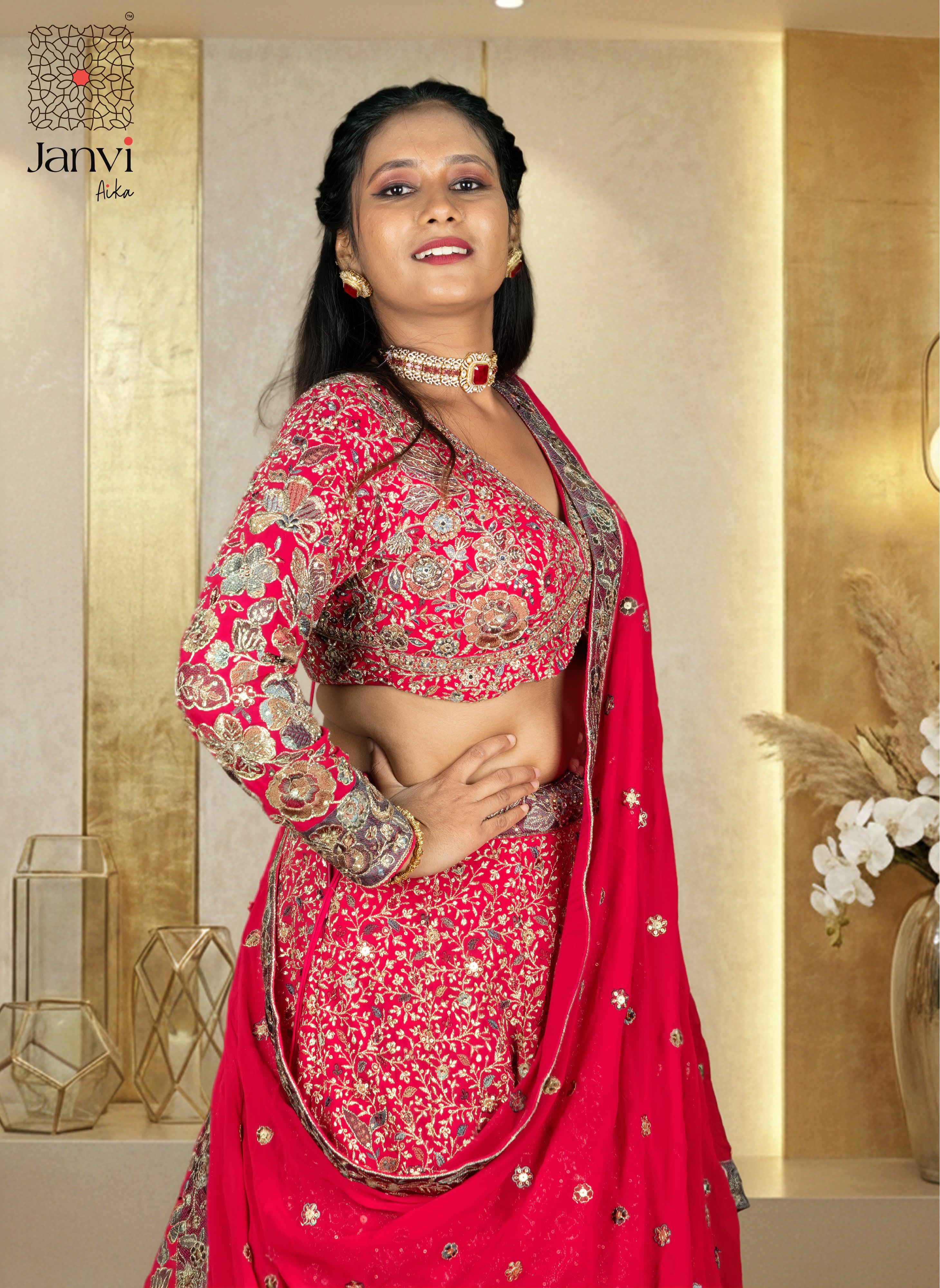 Sindoori Shobha Lehenga Set