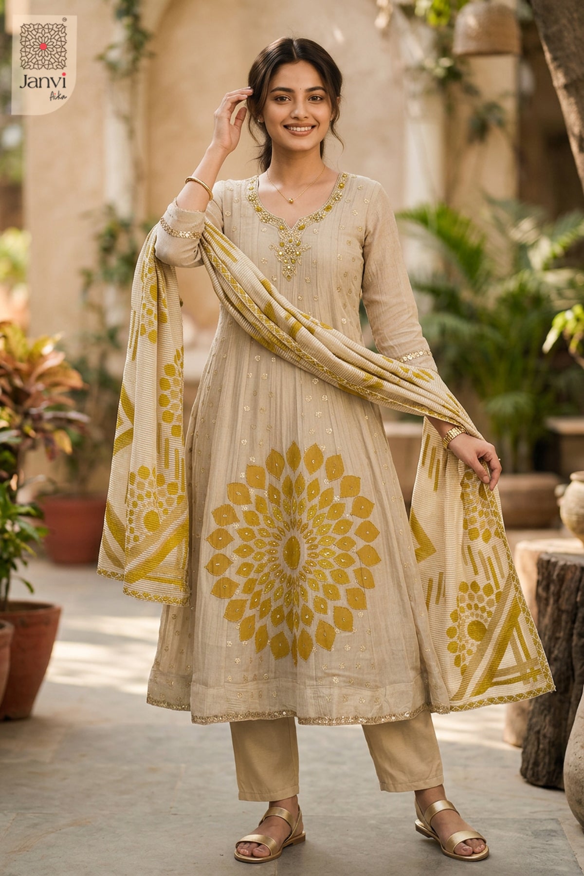 Sunbloom Anarkali Dress