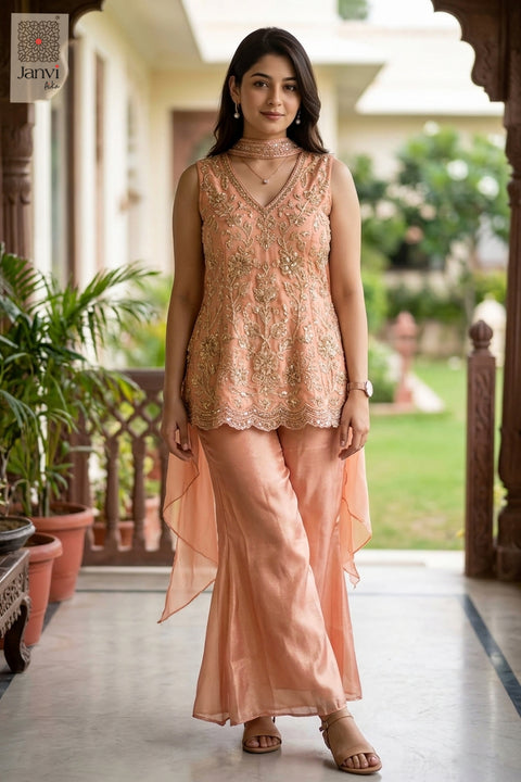 Sandstone Sharara Set