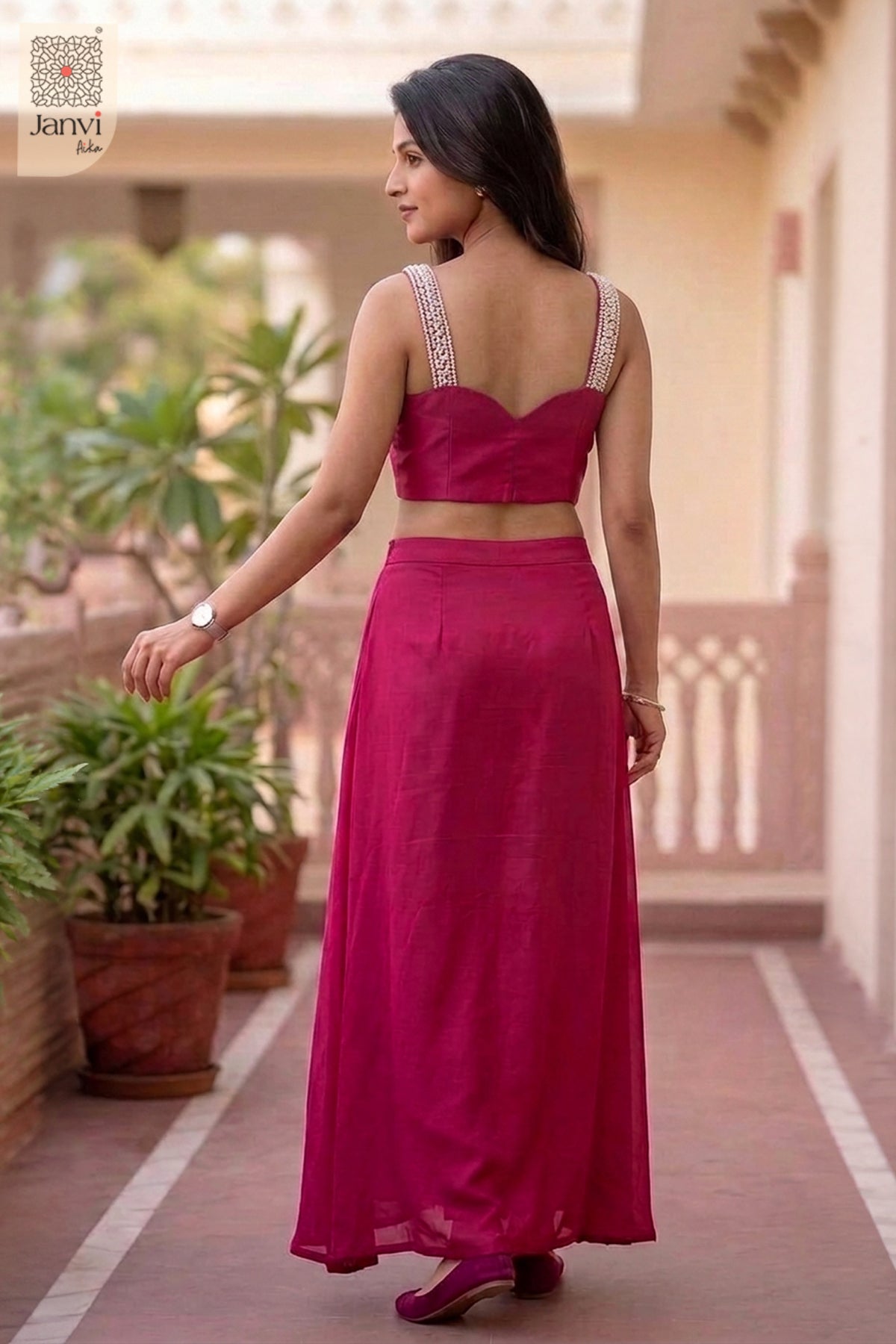 Soft Glam Girly Sharara Set