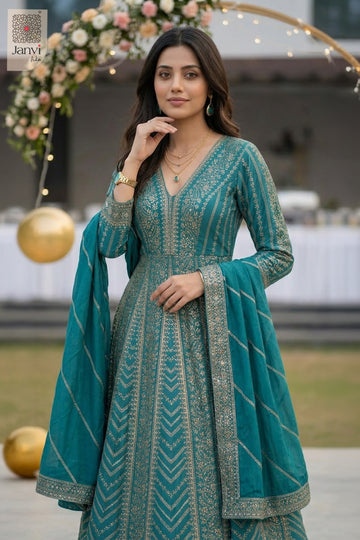 Experience true luxury in this striking half body front view during your next dresses shopping.