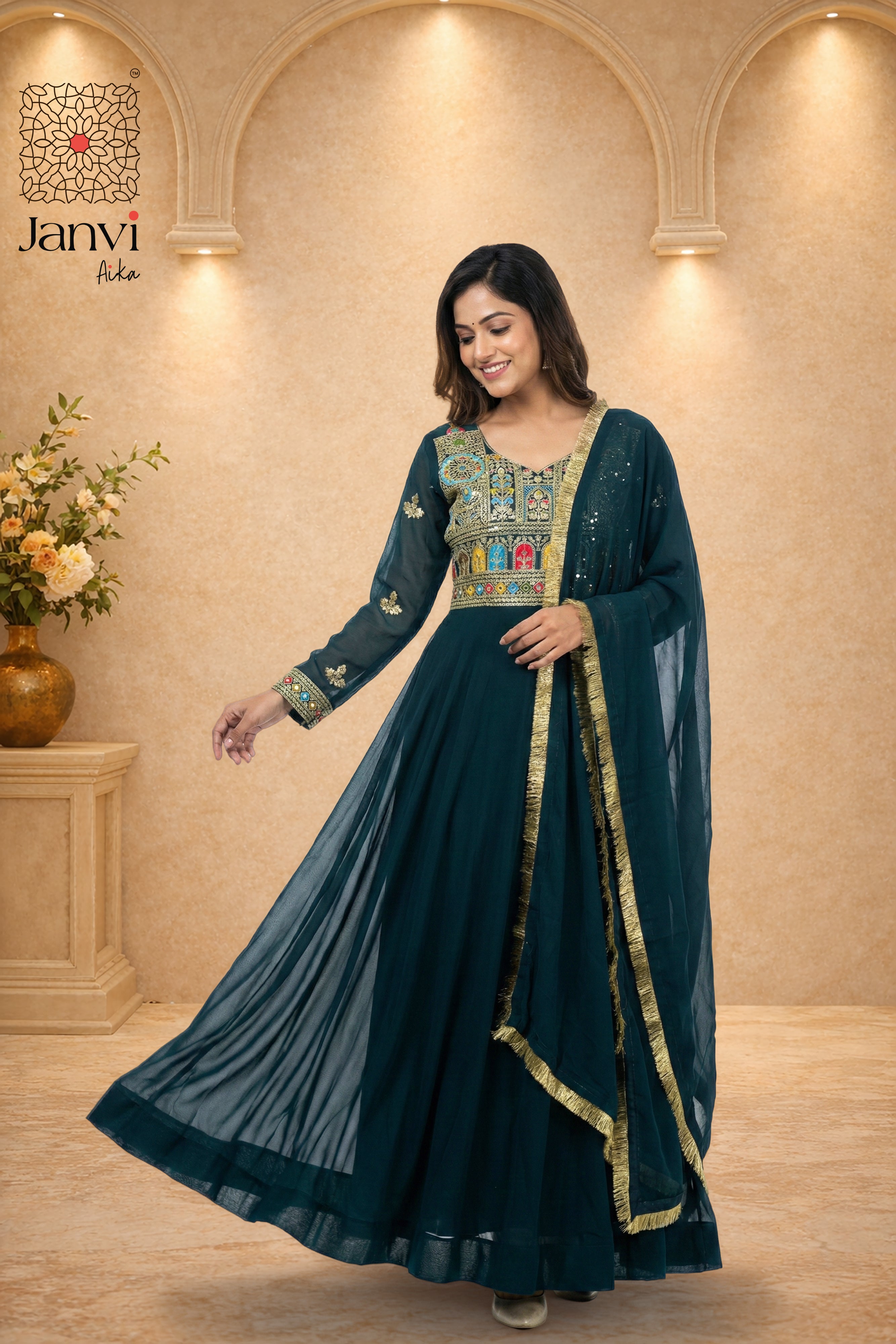 Tealara Luxe Anarkali Dress